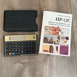 Hewlett-Packard‎ HP-12C Programmable Financial Calculator Case Manual 1992 USA